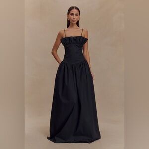 Meshki Janis Cotton Frill Maxi Dress